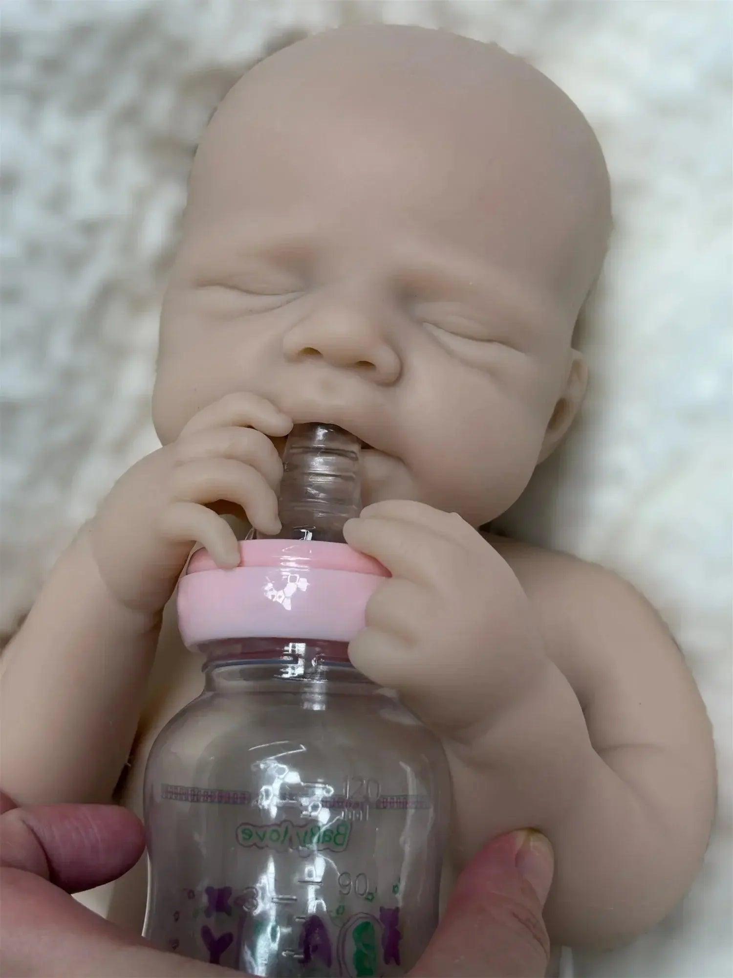 Image of Reborn Baby Dolls 45Cm Can Open Mouth Pascale Solid Silicone Bebe