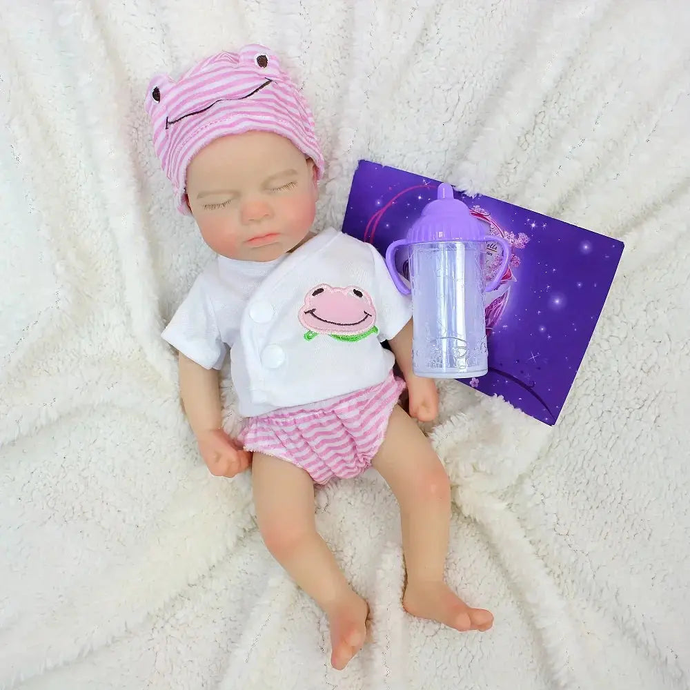 Image of Reborn Baby Dolls Reborn Dolls 33Cm Open Mouth Silicone Loulou Full