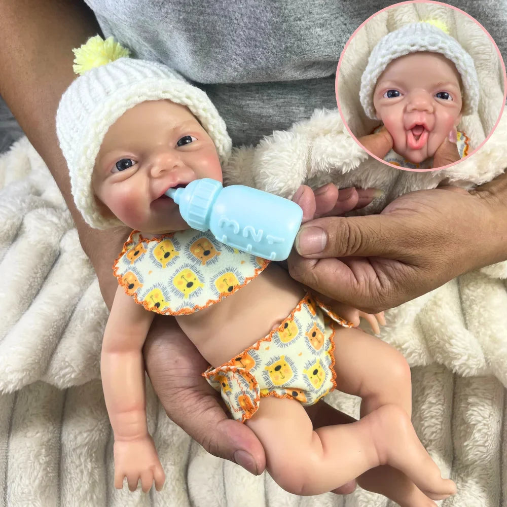 Image of Reborn Baby Dolls 13 Inch Mini Reborn Boy Or Girl Full Silicone