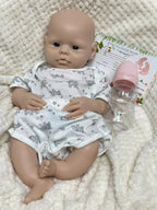 Image of Reborn Baby Dolls 17Inch Washable Open Eyes Soft Silicone Reborn Girl