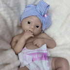 Image of Reborn Baby Dolls 45Cm Open Mouth Meadow Solid Silicone Bébé Reborn