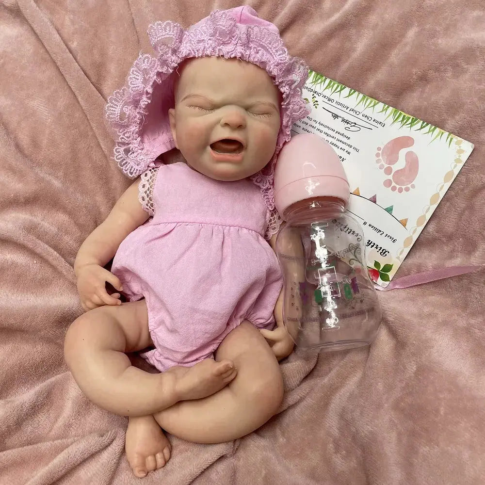 Image of Reborn Baby Dolls 33Cm Cry Baby Maria Reborn Dolls Silicone Girl