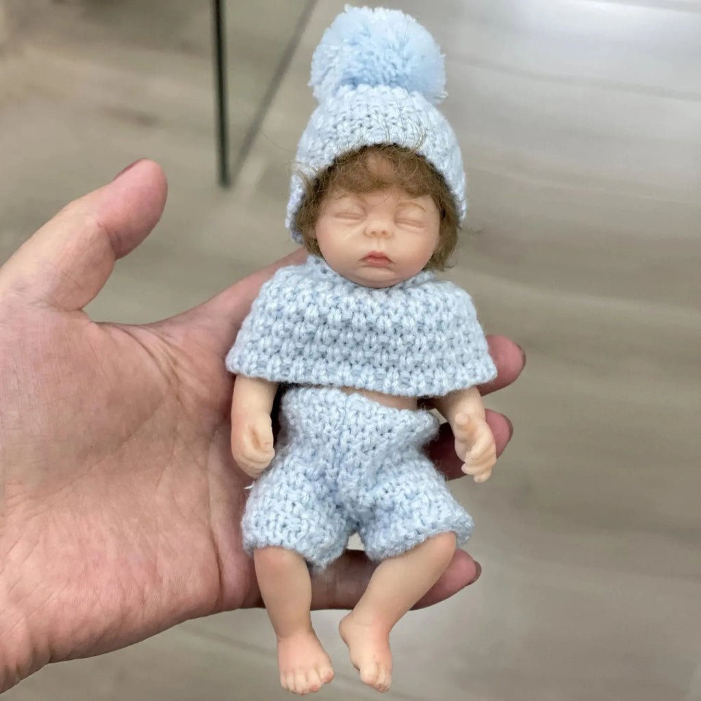 Image of Reborn Baby Dolls 6 Inch Mini Bebe Reborn Finished Full Body Solid
