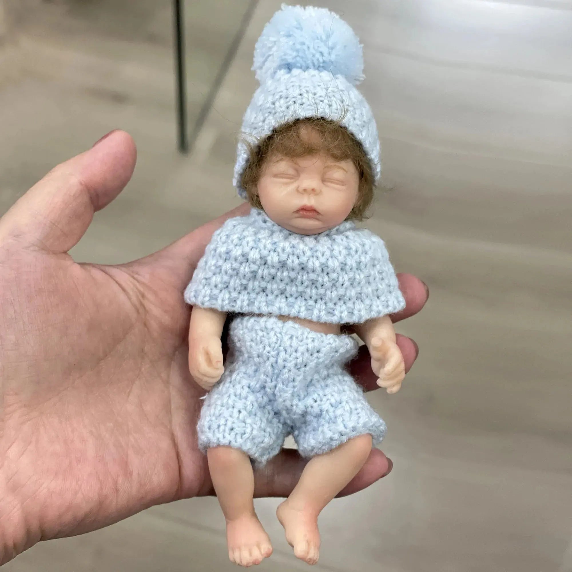 Image of Reborn Baby Dolls 6 Inch Mini Bebe Reborn Finished Full Body Solid
