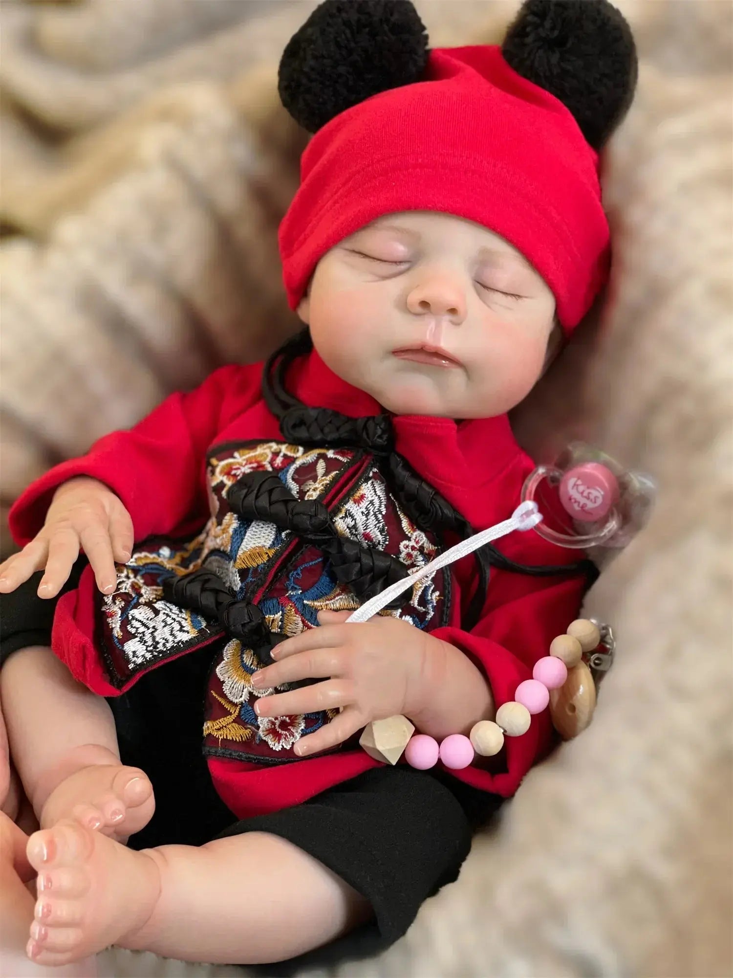 Image of Reborn Baby Dolls 47Cm Washable Eric Bebe Reborn Girl With Painted