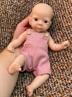 Image of Reborn Baby Dolls 25Cm Unpainted Silicone Girls Whole Body Soft Solid