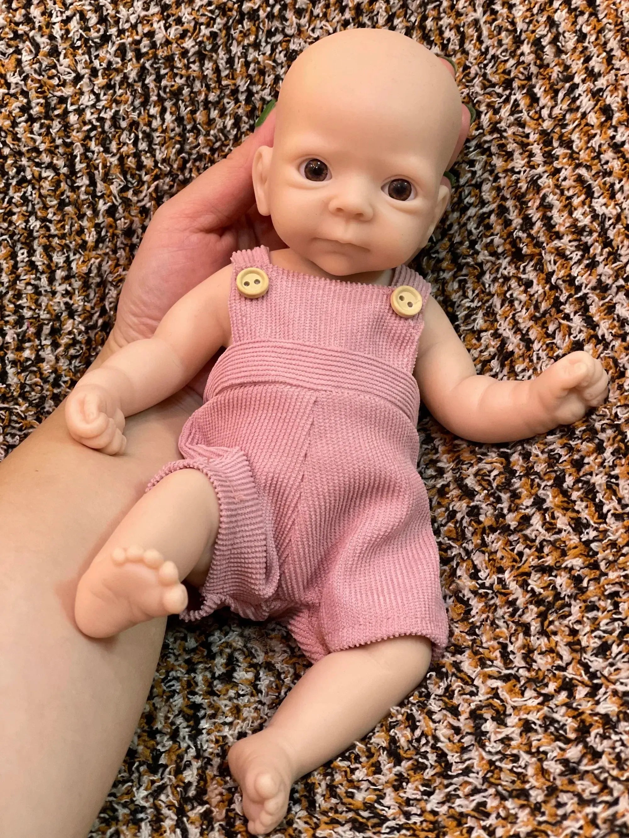 Image of Reborn Baby Dolls 25Cm Unpainted Silicone Girls Whole Body Soft Solid