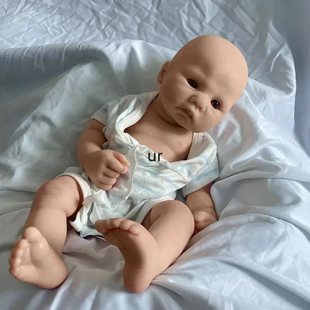 Image of Reborn Baby Dolls Artist Reborner Painted 16" Weighted Soft Platinum