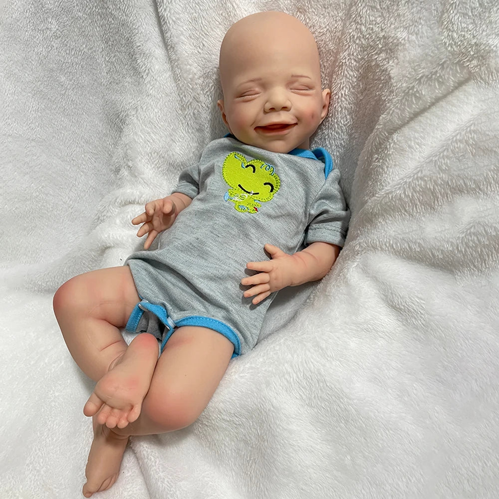 Image of Reborn Baby Dolls 100% Whole Body Silicone Reborn Baby Girl April