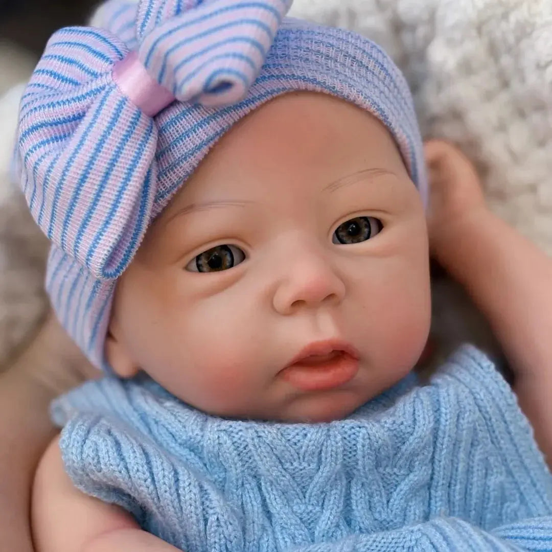 Image of Reborn Baby Dolls 45Cm Can Open Mouth & Washable Silicone Bebe Reborn