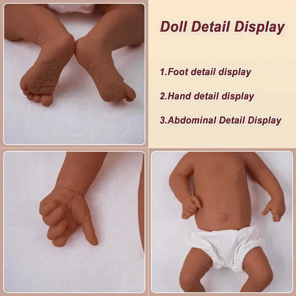 Image of Reborn Baby Dolls 17.72 Inch Full Body Soft Silicone Boy
