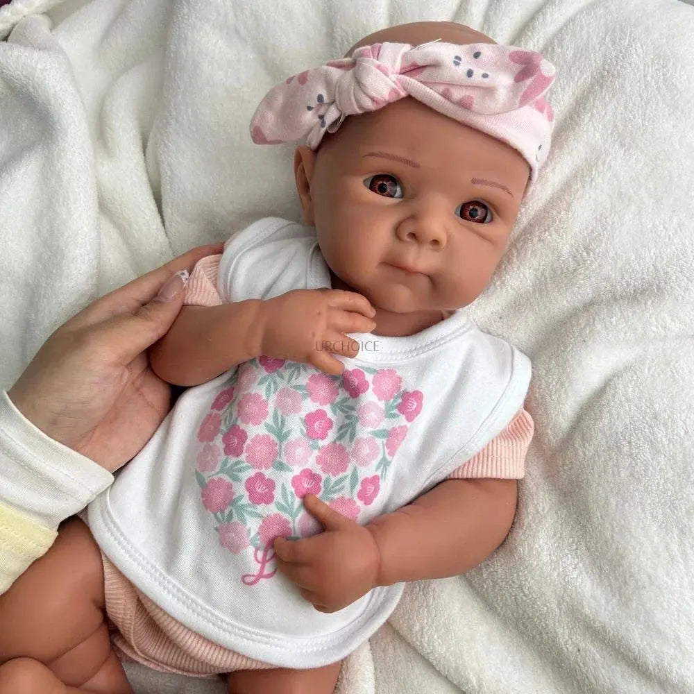 Image of Reborn Baby Dolls 19Inch Realistic Silicone Reborn Baby Girl Flexible