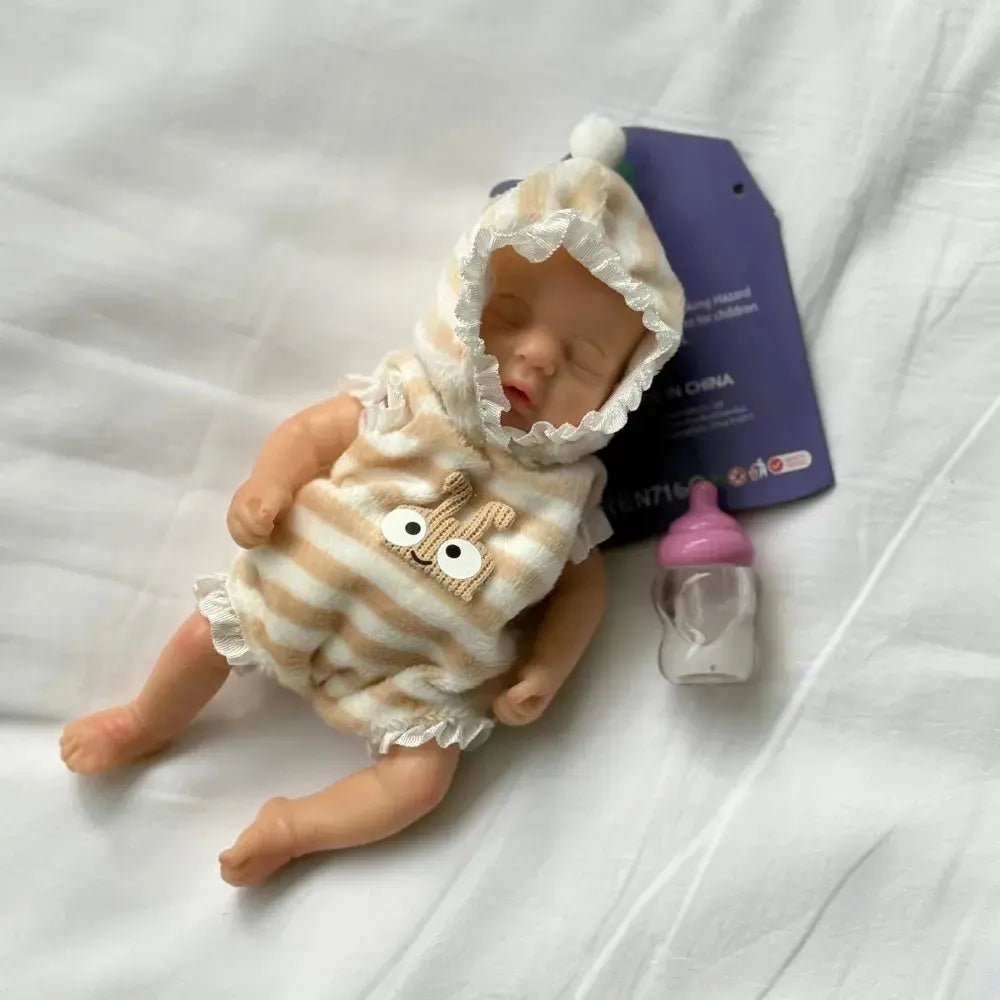 Image of Reborn Baby Dolls Anjo Doll 15Cm Mini Full Body Soft Adorable
