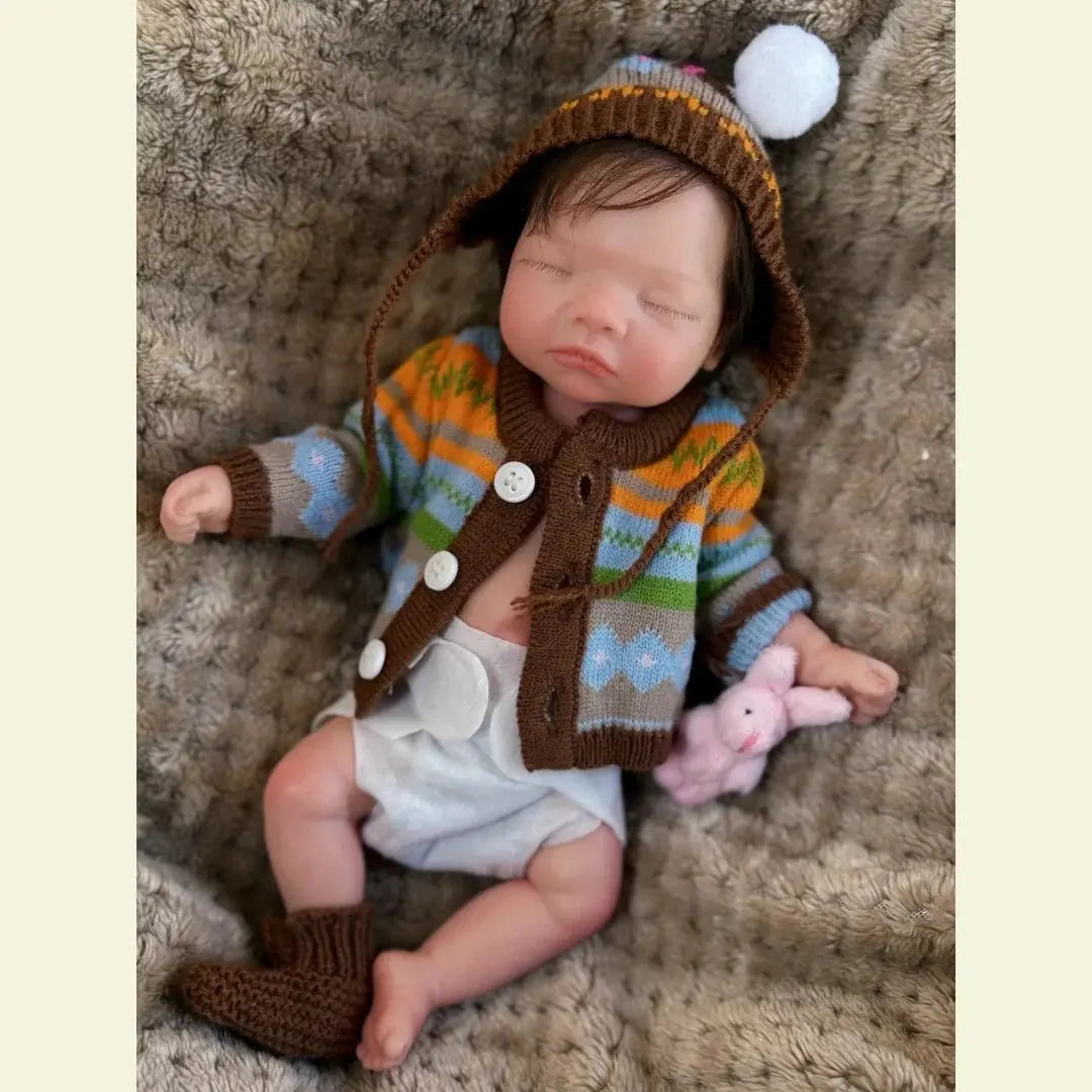 Image of Reborn Baby Dolls 10Inch Waterproof Full Body Solid Silicone Bébé