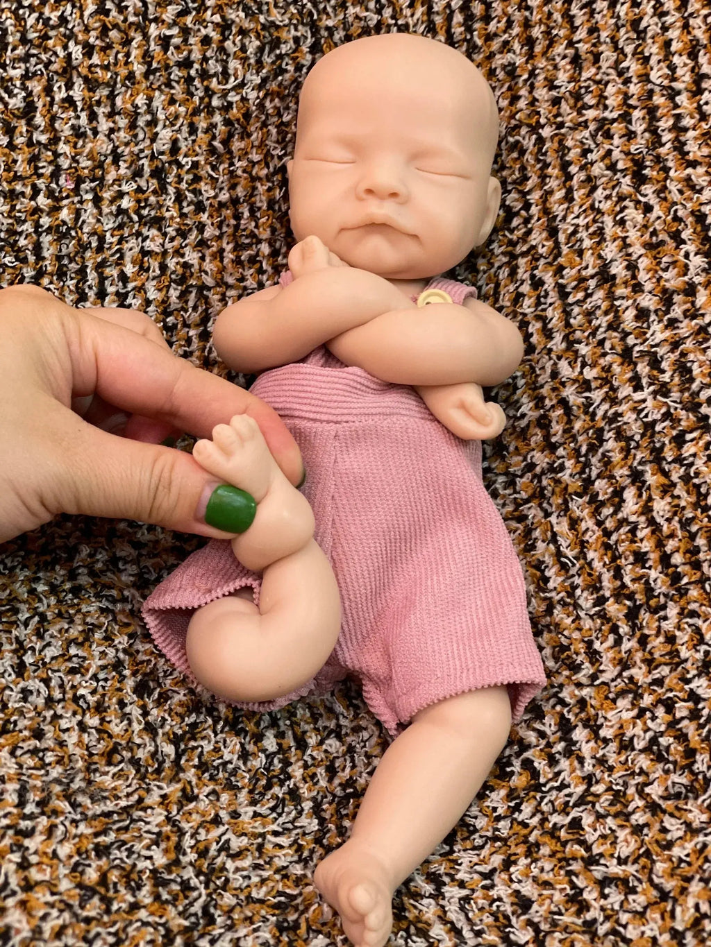 Image of Reborn Baby Dolls 25Cm Unpainted Silicone Girls Whole Body Soft Solid