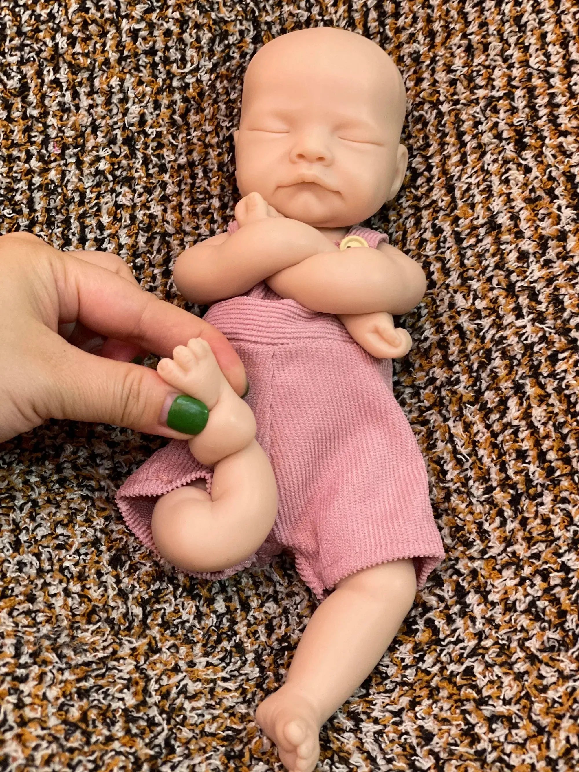Image of Reborn Baby Dolls 25Cm Unpainted Silicone Girls Whole Body Soft Solid