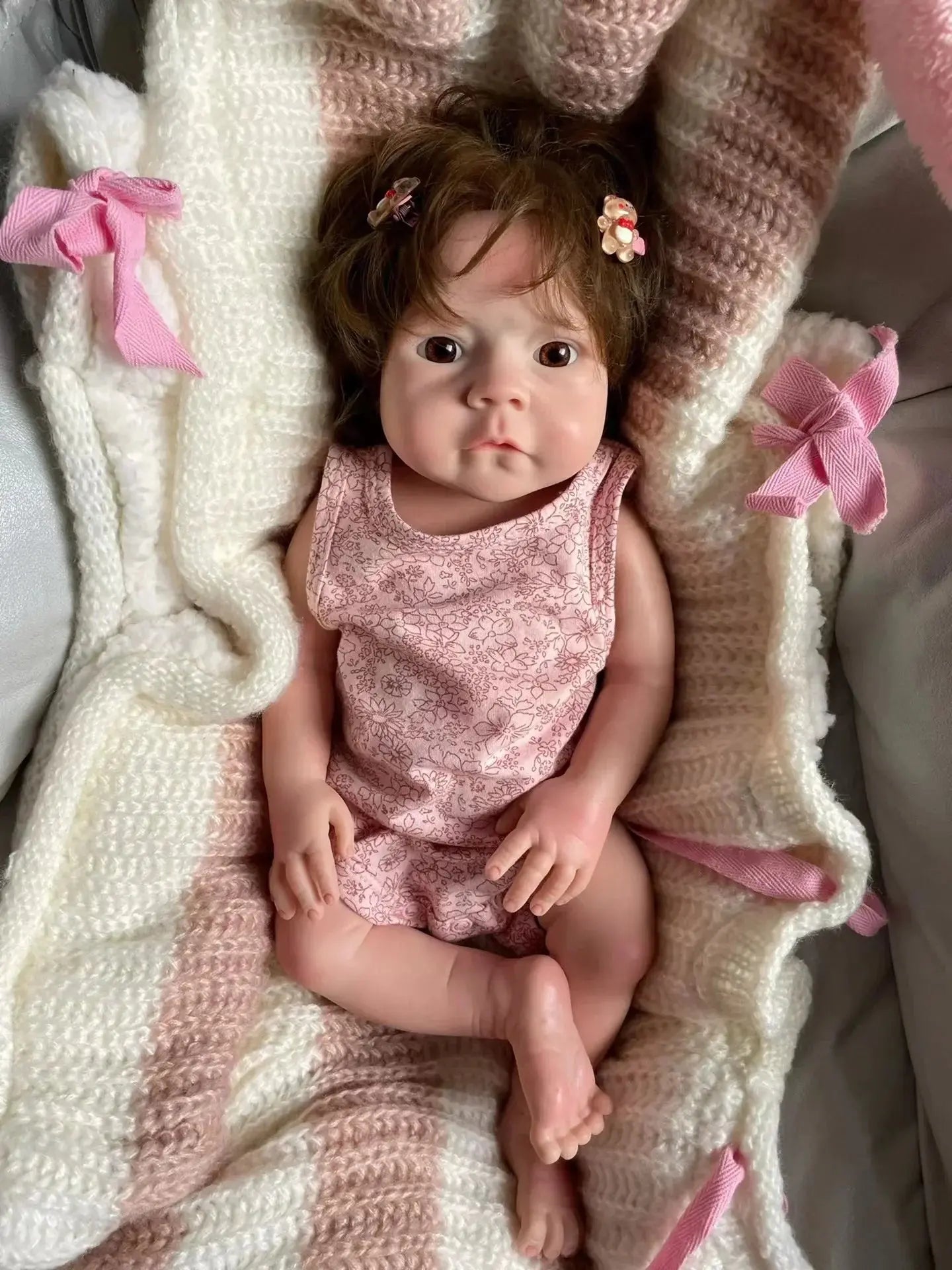 Image of Reborn Baby Dolls Full Solid Silicone 18 Inch Reborn Bebe Реборн