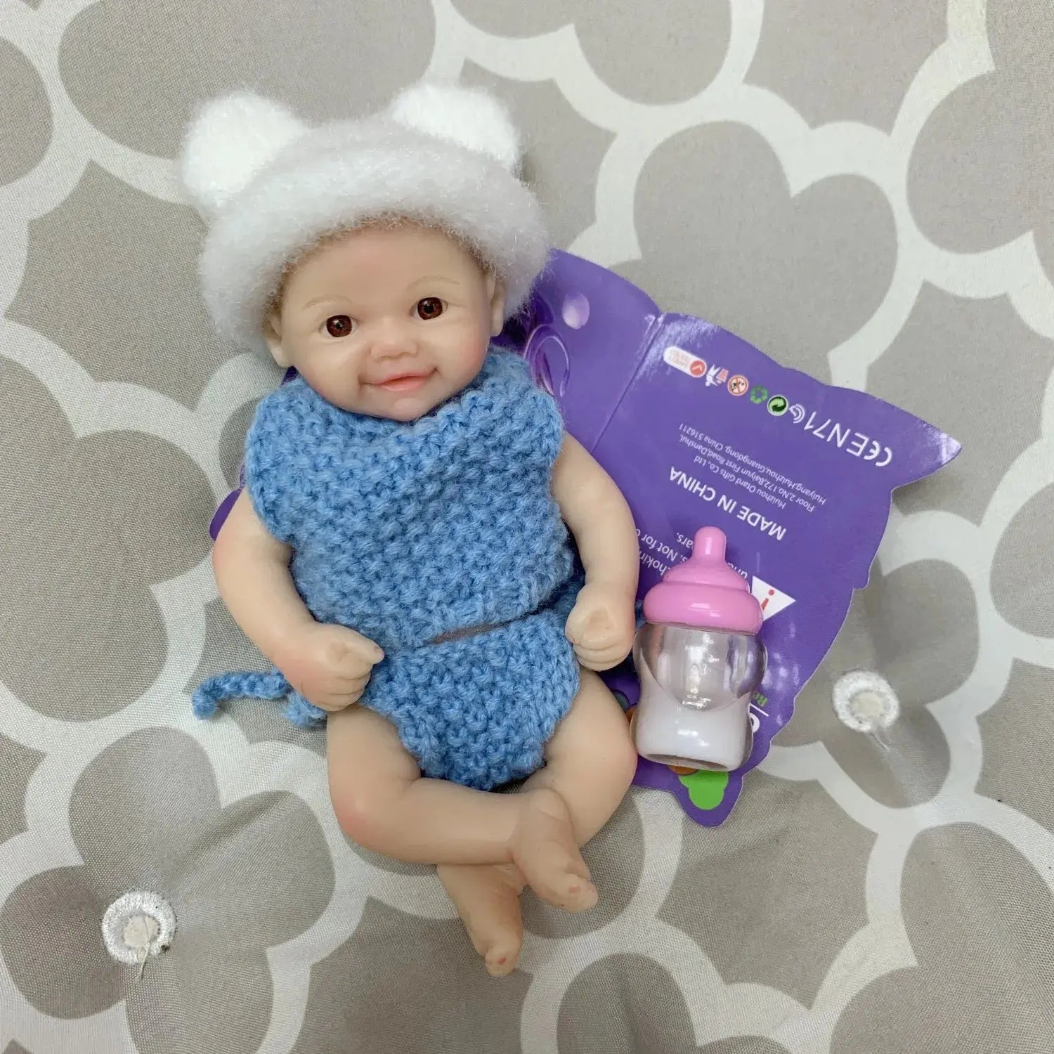 Image of Reborn Baby Dolls Lovely 6 Inch Palm Mini Newborn Babies Full Body