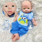 Image of Reborn Baby Dolls 18" Whole Silicone Boy Lisa Painted Bebê Reborn De