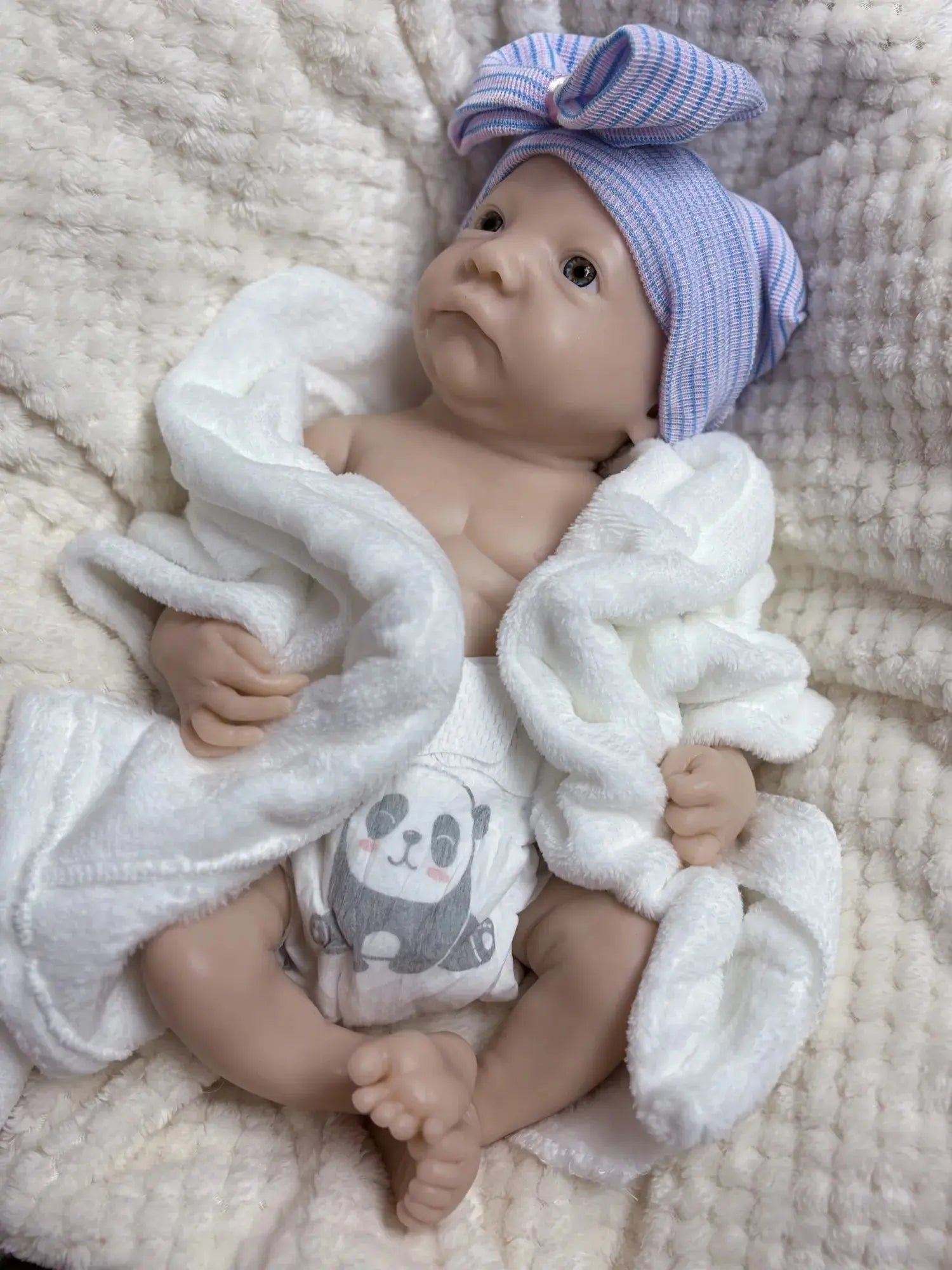 Image of Reborn Baby Dolls 17Inch  Lebi Boy Bebê Unpainted Reborn Baby Doll