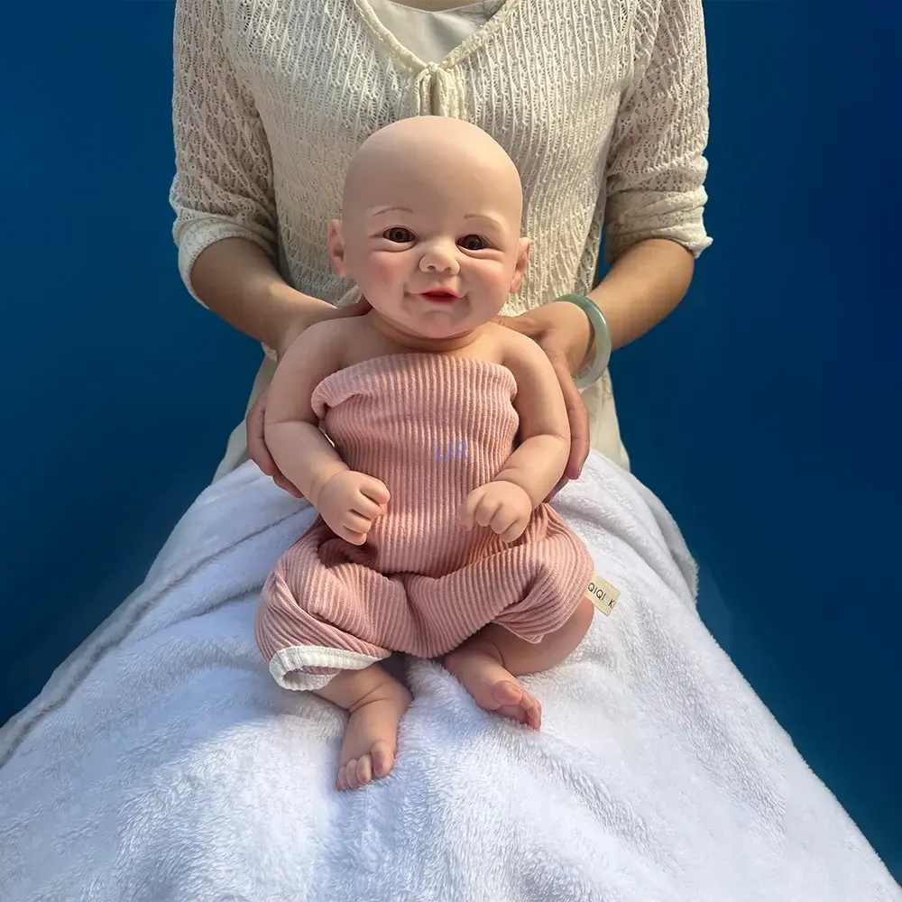 Image of Reborn Baby Dolls 17 Inch Silicone Body Reborn Baby Doll Waterproof