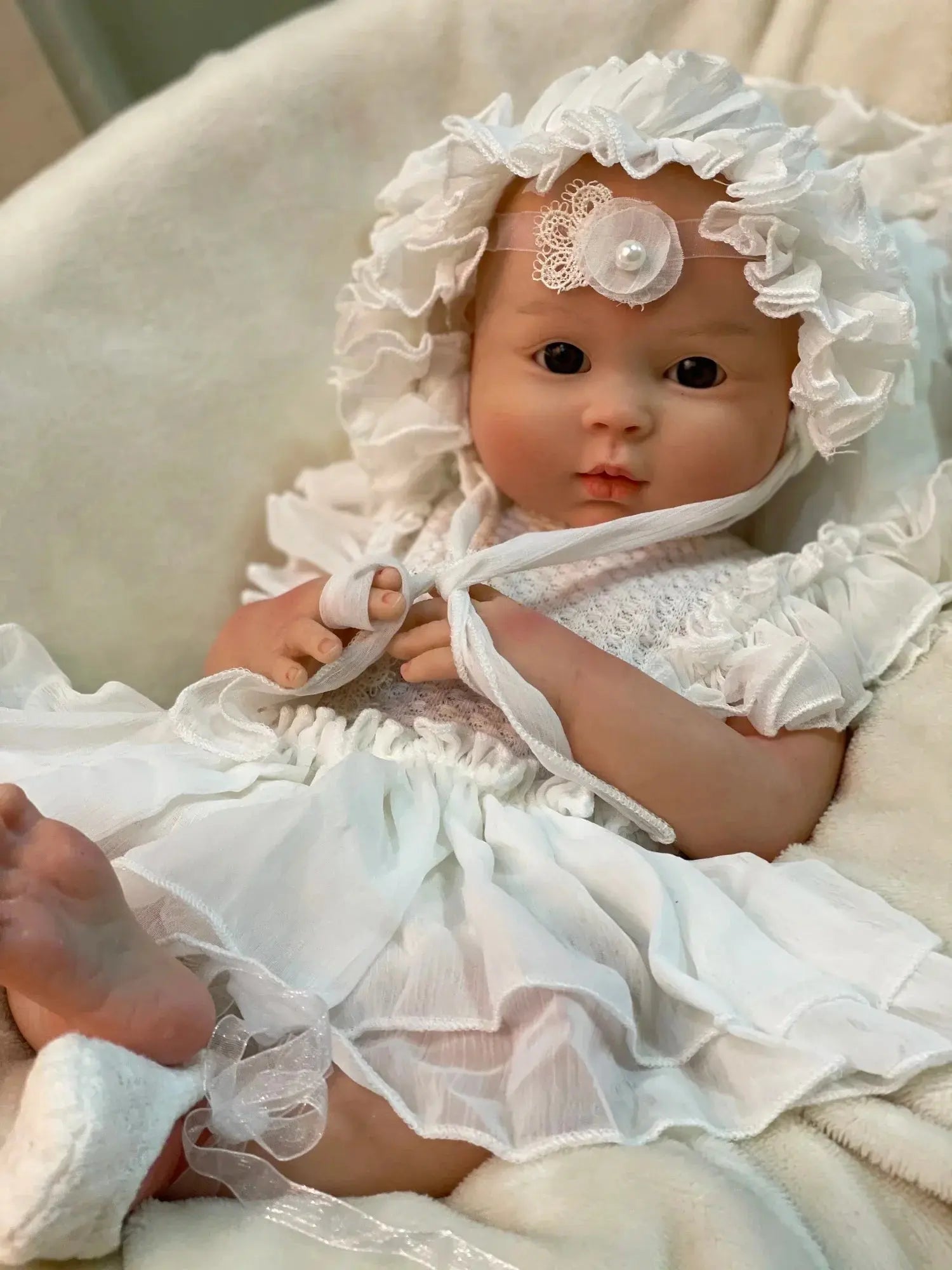 Image of Reborn Baby Dolls 45Cm Full Body Solid Silicone Bebe Reborn Girl 3D