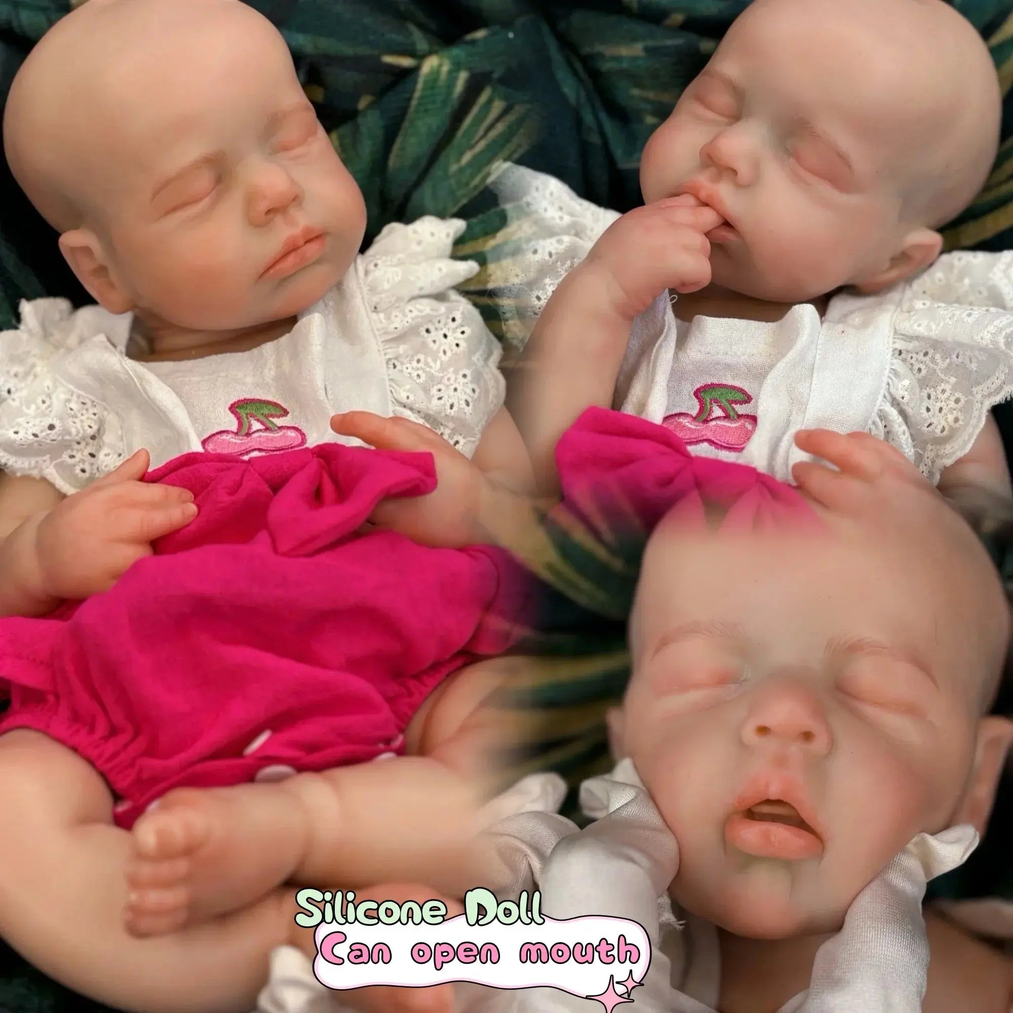 Image of Reborn Baby Dolls 18Inch Open Mouth Painted/Unpainted Full Solid