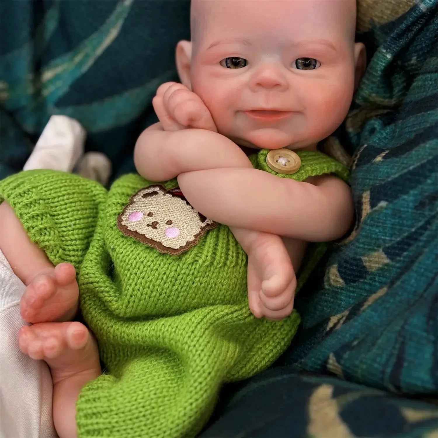 Image of Reborn Baby Dolls 33Cm Can Open Mouth Solid Bebe Reborn Girl/Boy With