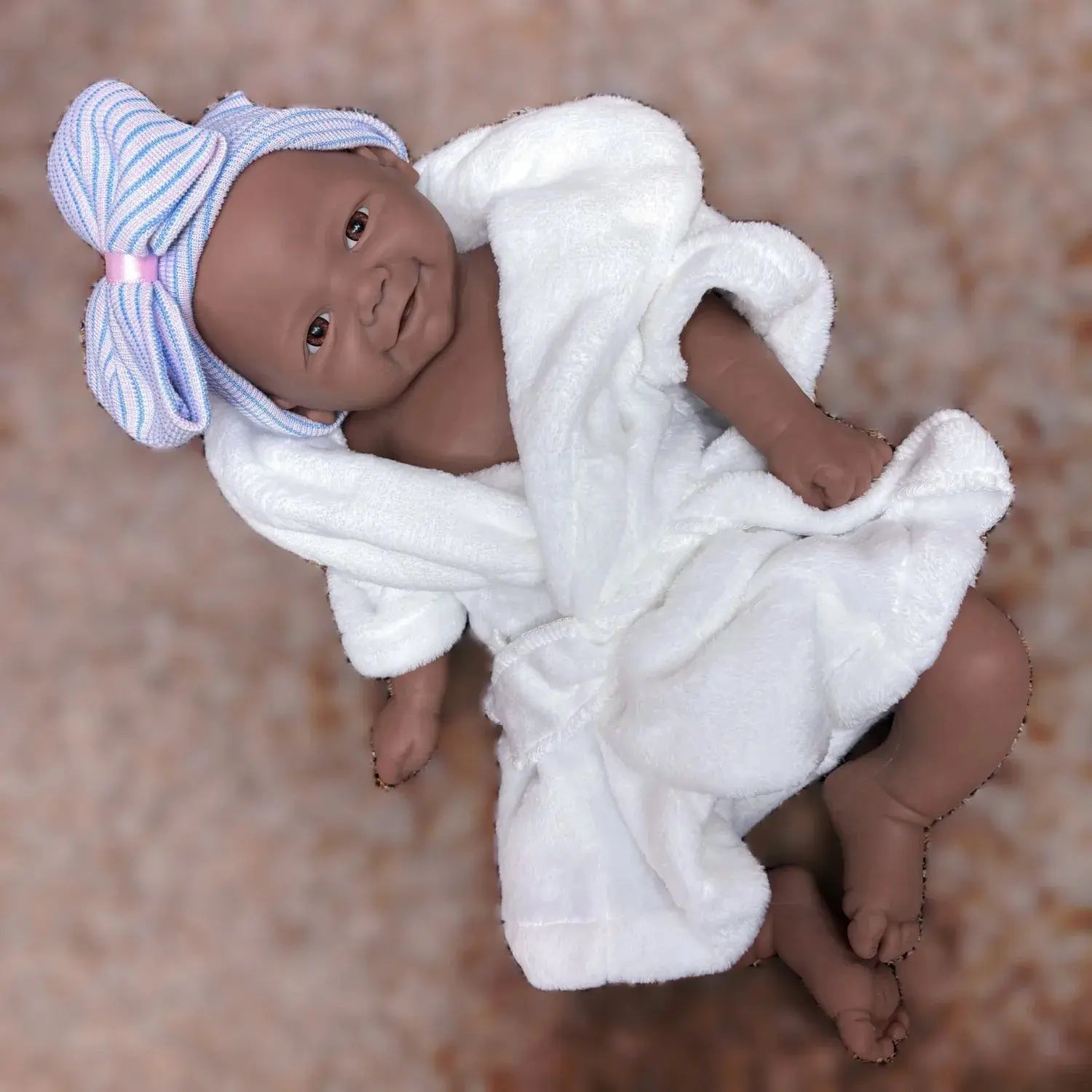 Image of Reborn Baby Dolls 18Inch Dark Skin African Girl Vivienne Reborn Doll