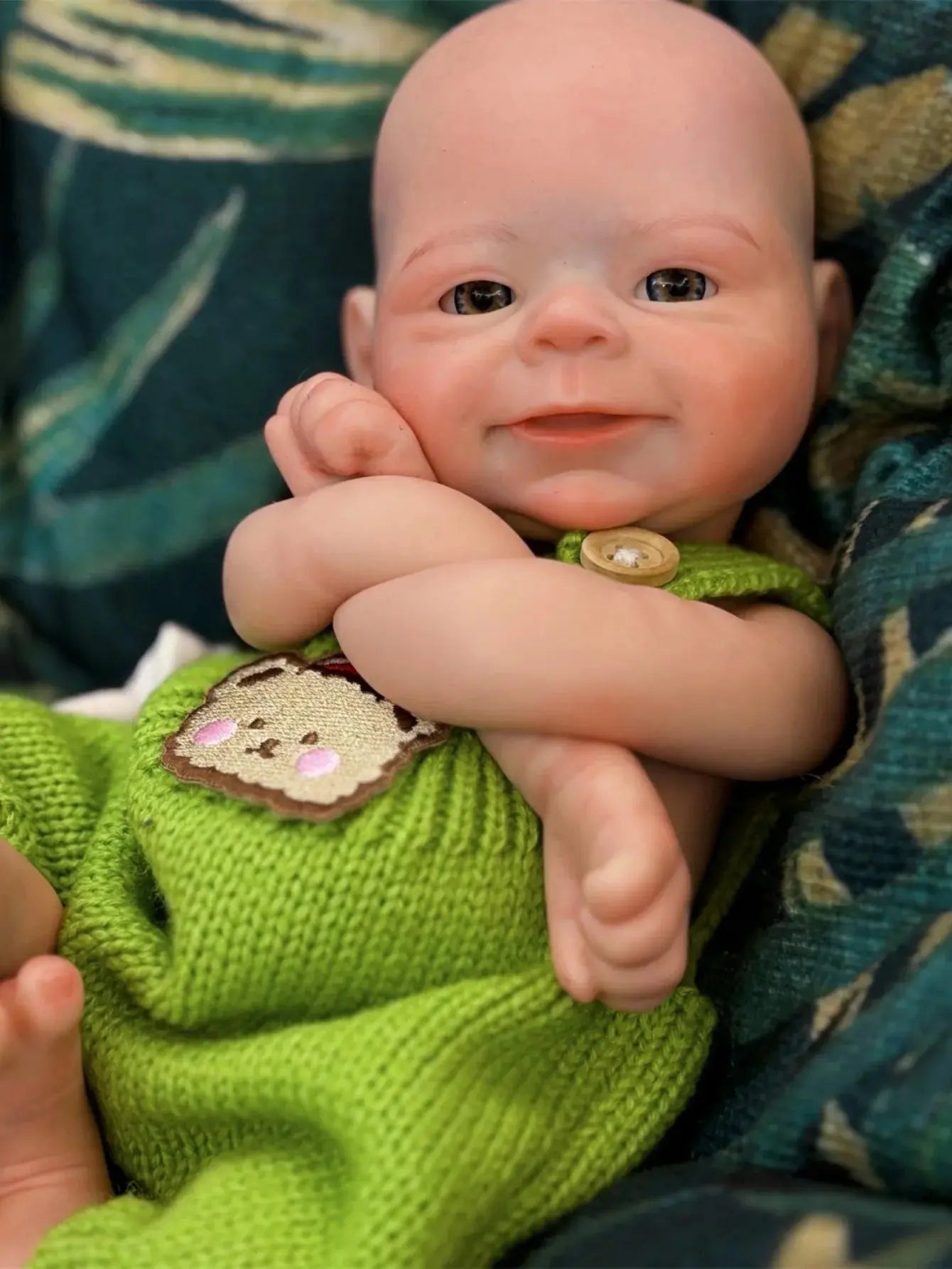 Image of Reborn Baby Dolls Handmade Soft Solid Silicone 13 Inch Full Body