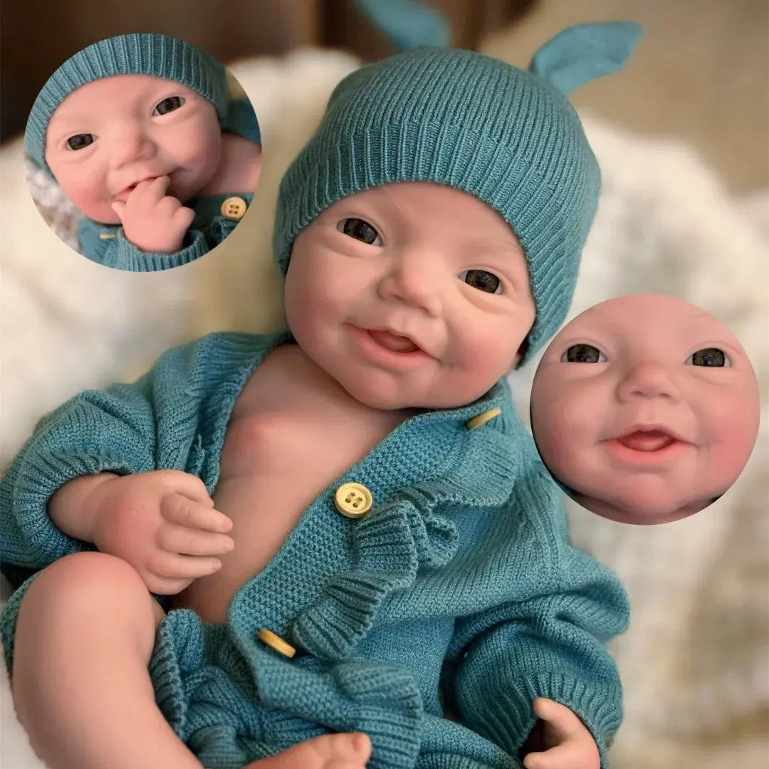 Image of Reborn Baby Dolls 18Inch Open Eyes Full Body Silicone Reborn Girl