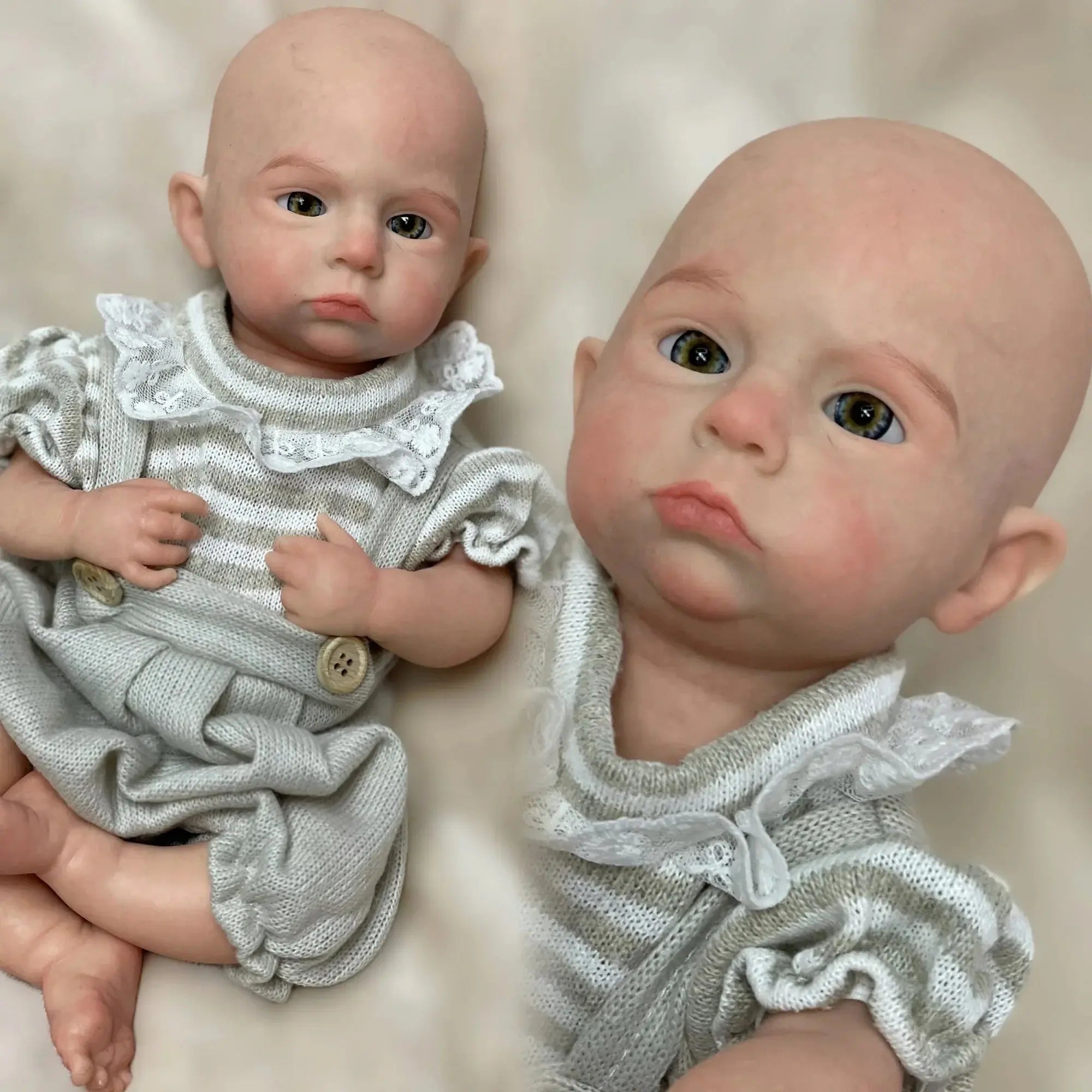 Image of Reborn Baby Dolls 33Cm Painted Cameron Solid Silicone Bebe Reborn