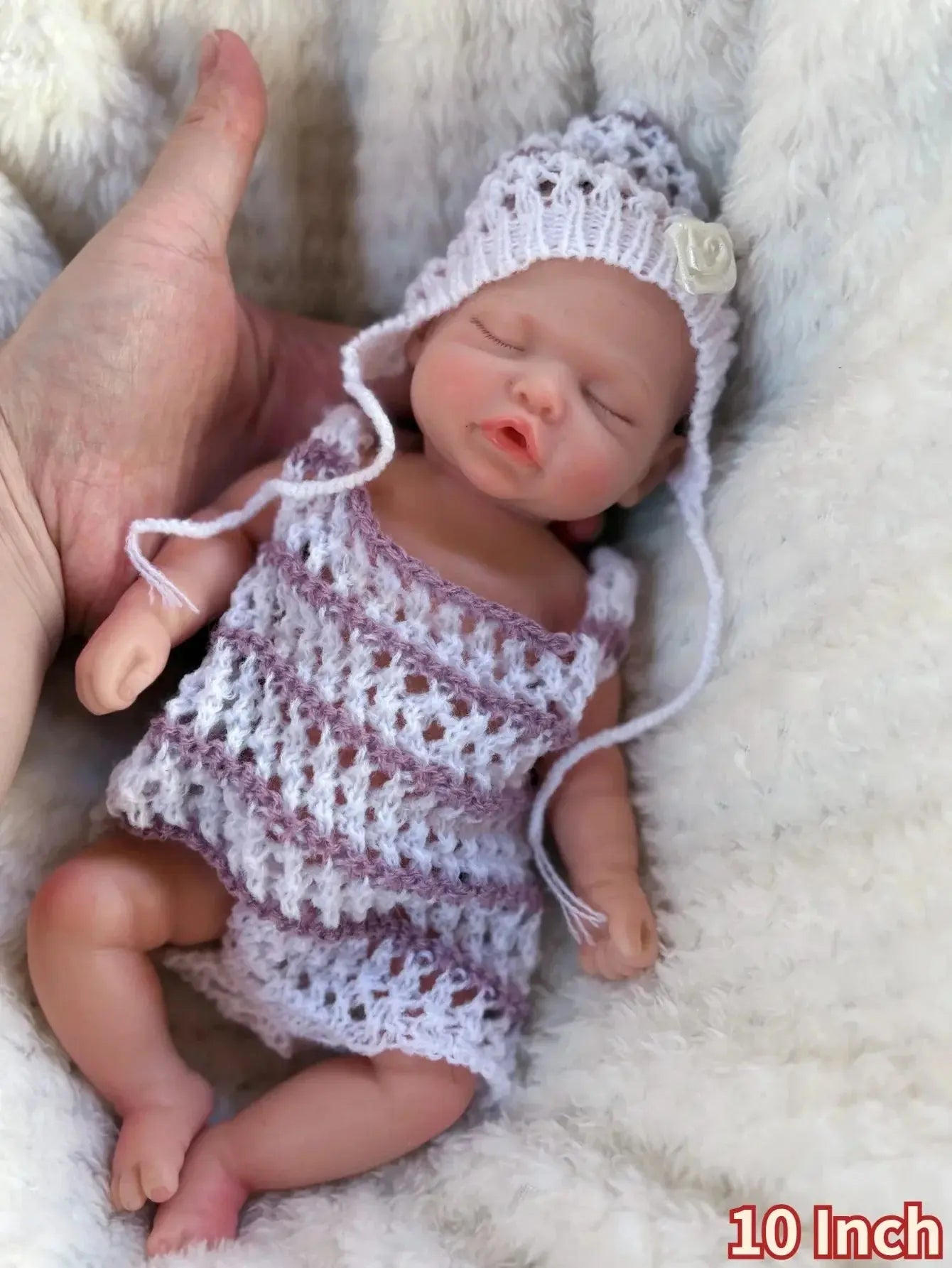 Image of Reborn Baby Dolls 1 Pc 10 Inch Full Body Silicone Bebe Reborn Girl
