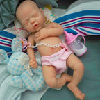 Image of Reborn Baby Dolls 12"  Micro Preemie Full Body Silicone Baby Doll