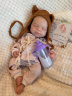 Image of Reborn Baby Dolls Saskia 13-Inch Silicone Pascale Reborn Doll: A