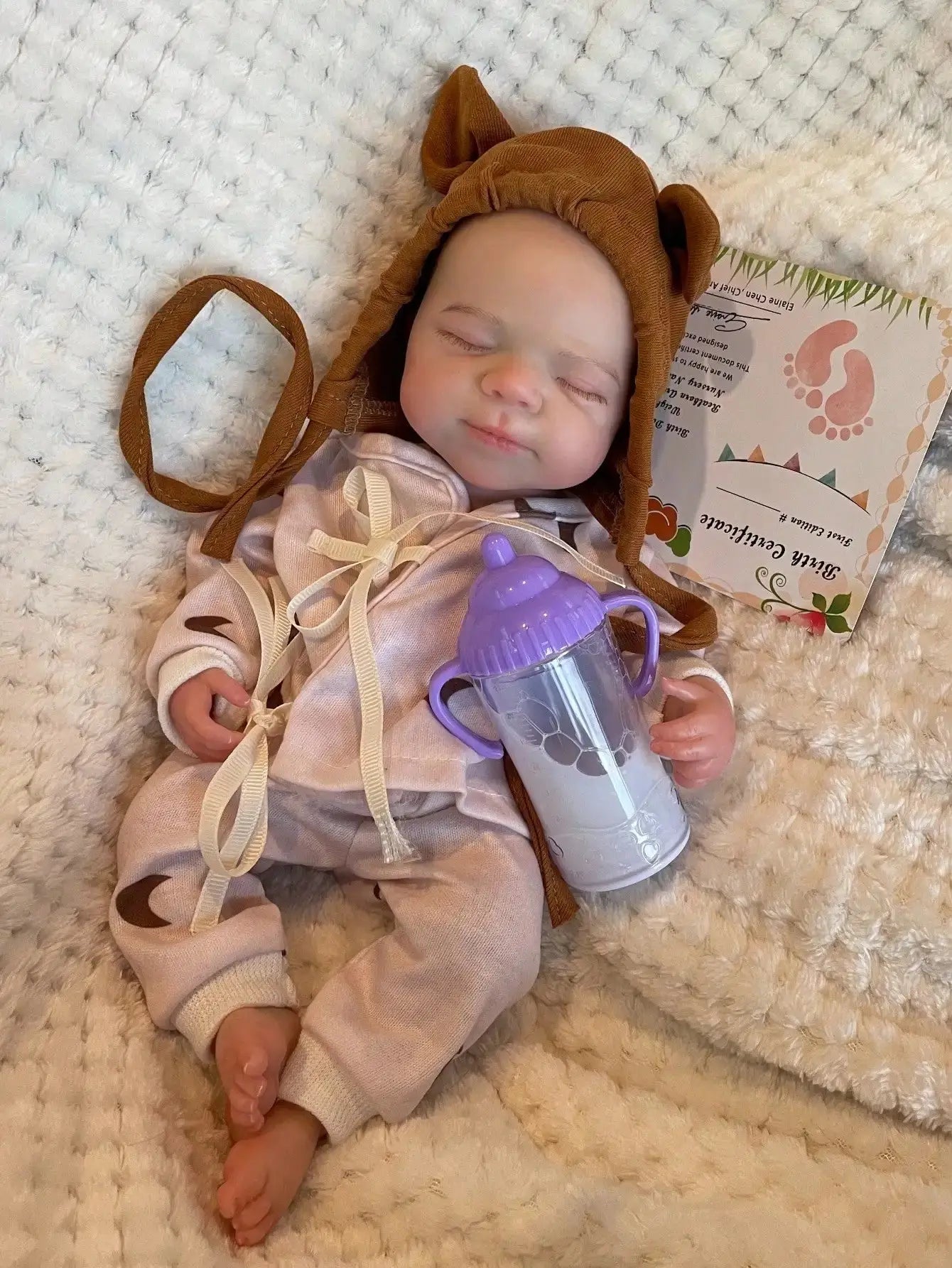 Image of Reborn Baby Dolls Saskia 13-Inch Silicone Pascale Reborn Doll: A