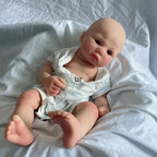 Image of Reborn Baby Dolls Artist Reborner Painted 16" Weighted Soft Platinum