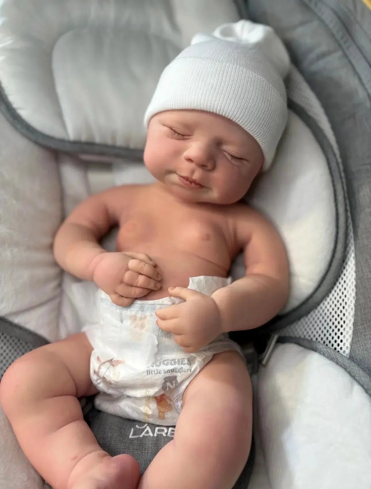 Image of Reborn Baby Dolls Can Open Mouth 18Inch Pascale Full Body Soft Solid