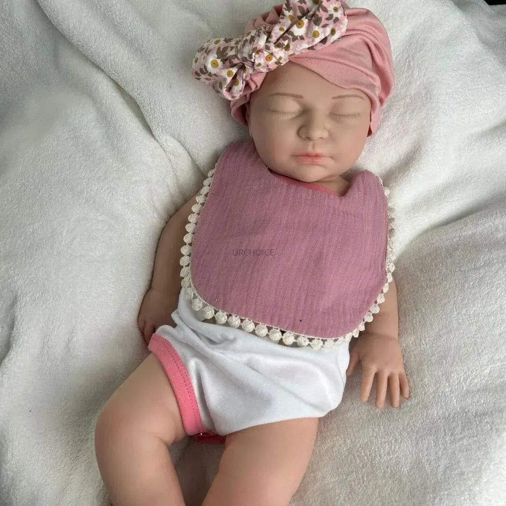 Image of Reborn Baby Dolls 22Inch Handmade Weighted Silicone Reborn Baby Girl