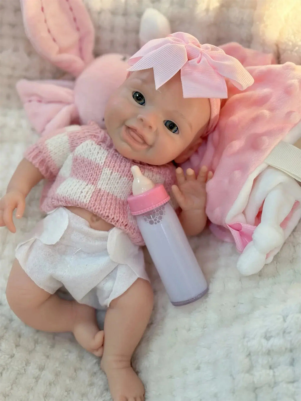 Image of Reborn Baby Dolls 10Inch Reborn Baby Doll Girl Mini Harper Full Body