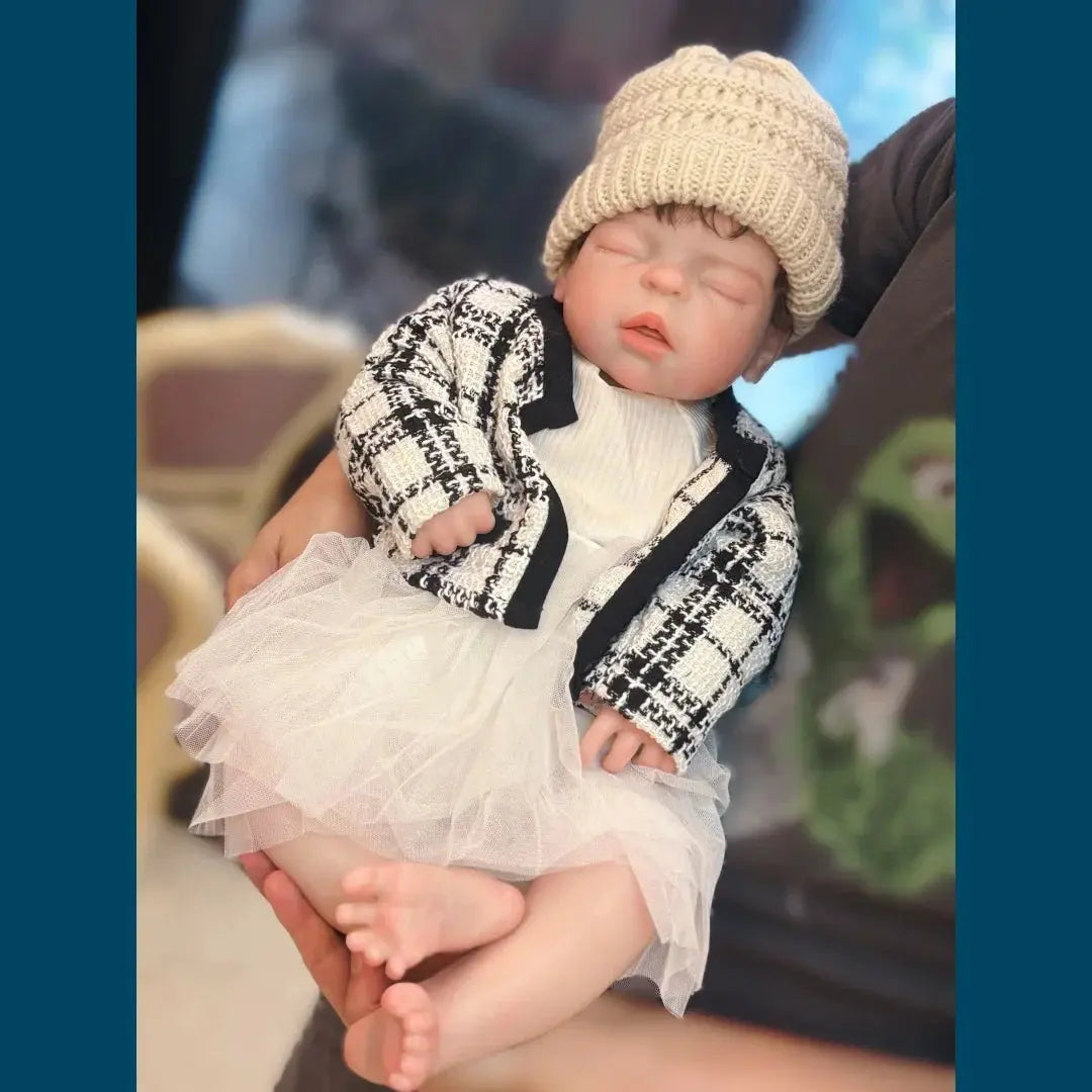 Image of Reborn Baby Dolls 22Inch Big Size Can Open Mouth Bébé Reborn De