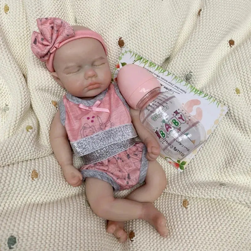 Image of Reborn Baby Dolls 13Inchopen Mouth Loulou Bebe Girl And Boy Reborn