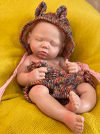 Image of Reborn Baby Dolls 3 Styles/45Cm Close Eyes Bebe Reborn Girl Soft