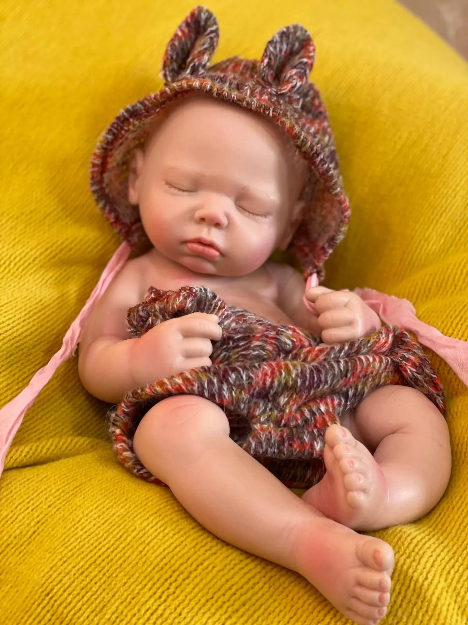 Image of Reborn Baby Dolls 3 Styles/45Cm Close Eyes Bebe Reborn Girl Soft