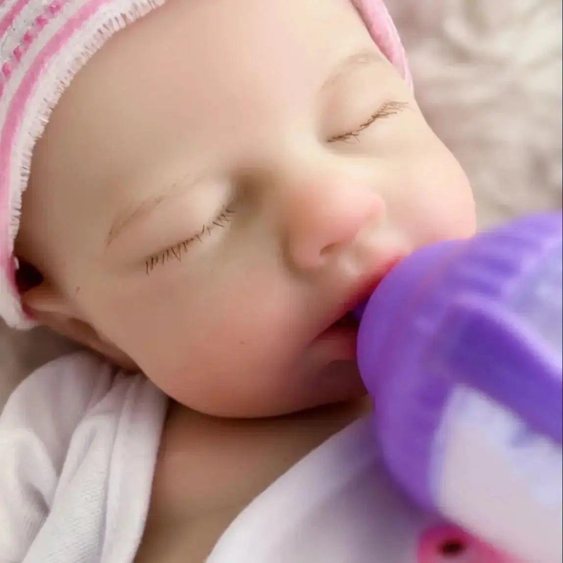 Image of Reborn Baby Dolls Reborn Dolls 33Cm Open Mouth Silicone Loulou Full