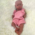 Image of Reborn Baby Dolls Baby Toy Full Platinum Silicone Flexible 17 Inch