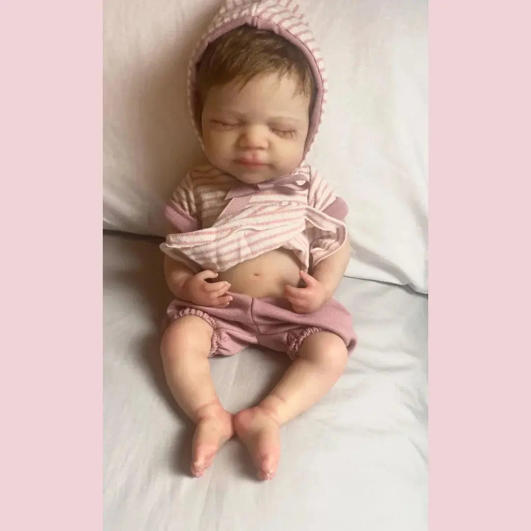 Image of Reborn Baby Dolls Washable 33Cm Pascale Painted Full Body Silicone