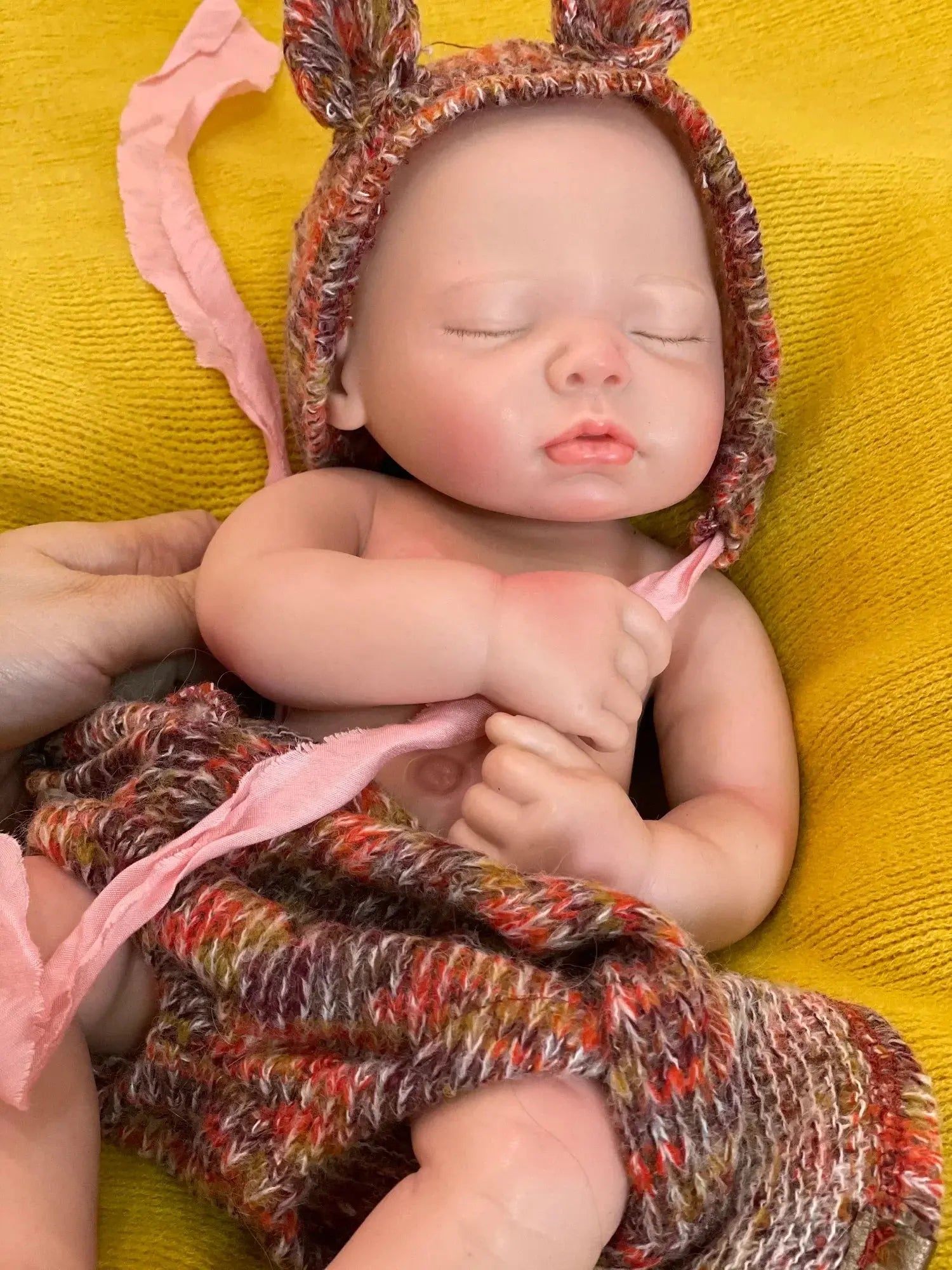 Image of Reborn Baby Dolls 3 Styles/45Cm Close Eyes Bebe Reborn Girl Soft