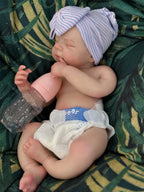 Image of Reborn Baby Dolls 18Inch Dark Skin Can Open Mouth Pascale Solid Bebe