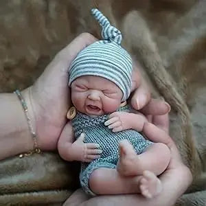 Image of Reborn Baby Dolls 7Inch Full Body Silicone Baby Dolls Boy，Mini